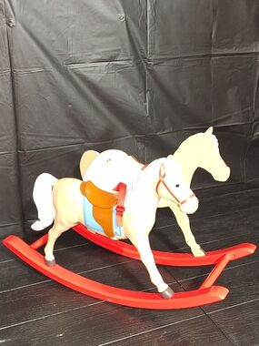 2001 American Girl - Bitty Baby 22” Musical Rocking Horse Chair Retired Working!